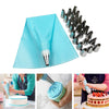 24 Pcs Cake Nozzles + Pastry Bag & Piping Converter
